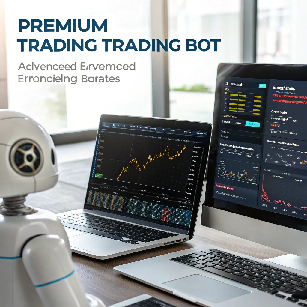 Graphical representation of a premium trading bot enhancing a trading strategy